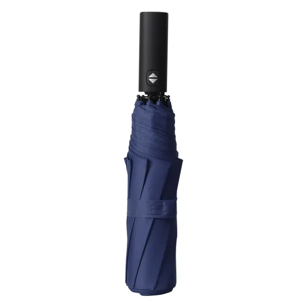 VERTIGO Foldable windproof umbrella with auto open/close function - CASTELLI Blue