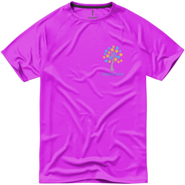 Niagara short sleeve men's cool fit t-shirt - Elevate Life Neon Pink