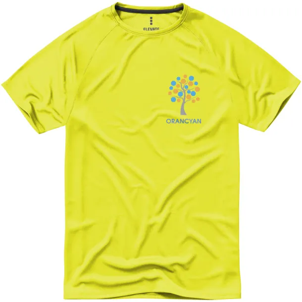 Niagara muška majica kratkih rukava cool fit, 145 g/m² - Elevate Life Neon žuta