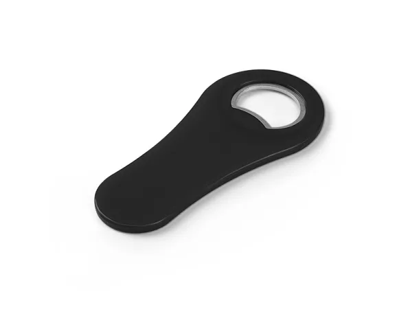 PUB plastic bottle opener with magnet Black