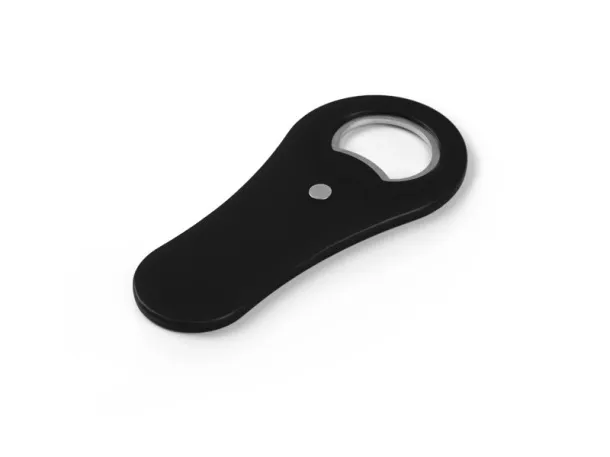 PUB plastic bottle opener with magnet Black