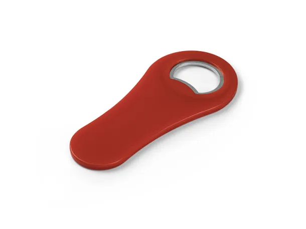 PUB plastic bottle opener with magnet Red