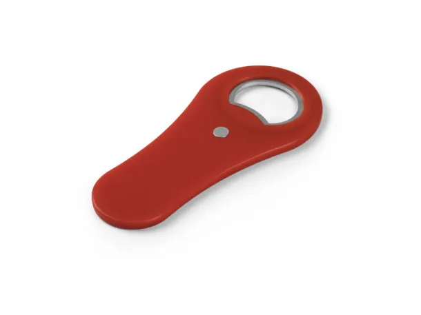 PUB plastic bottle opener with magnet Red