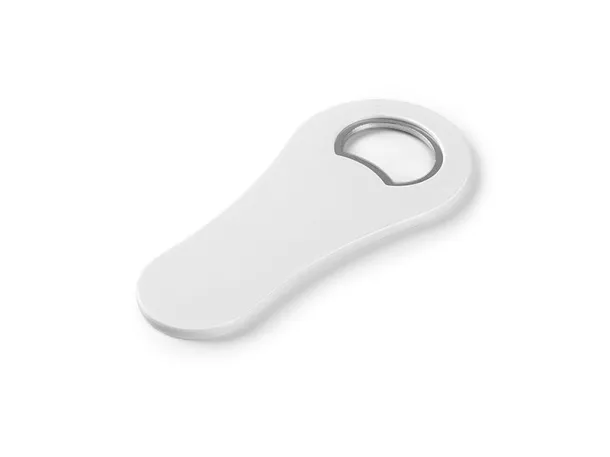 PUB plastic bottle opener with magnet White