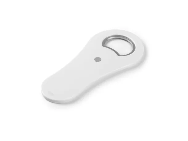 PUB plastic bottle opener with magnet White