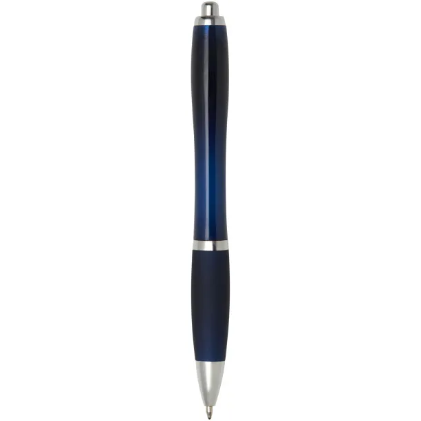 Nash ballpoint pen with coloured barrel and grip Indigo blue