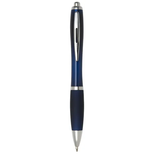 Nash ballpoint pen with coloured barrel and grip Indigo blue