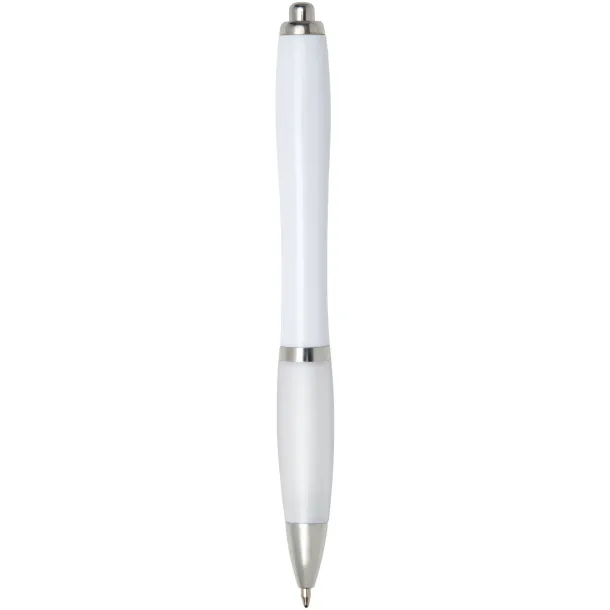 Nash ballpoint pen with coloured barrel and grip - Unbranded White