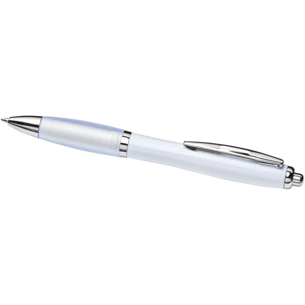 Nash ballpoint pen with coloured barrel and grip - Unbranded White