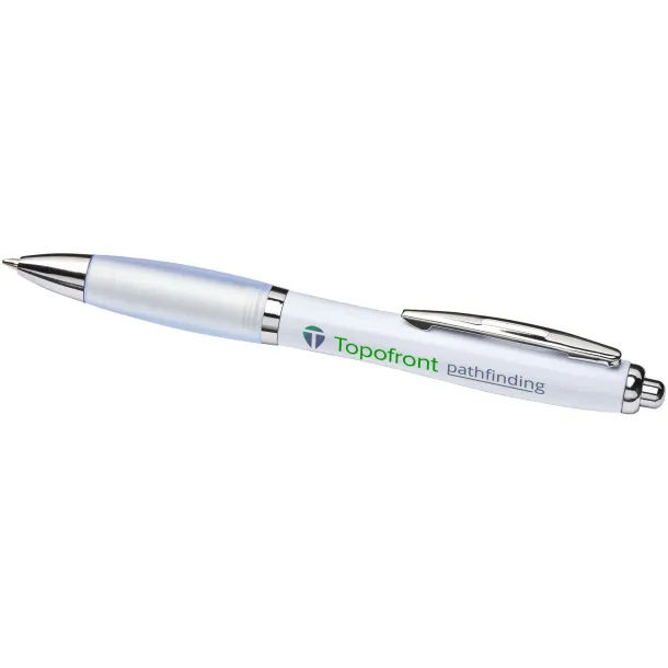 Nash ballpoint pen with coloured barrel and grip - Unbranded White