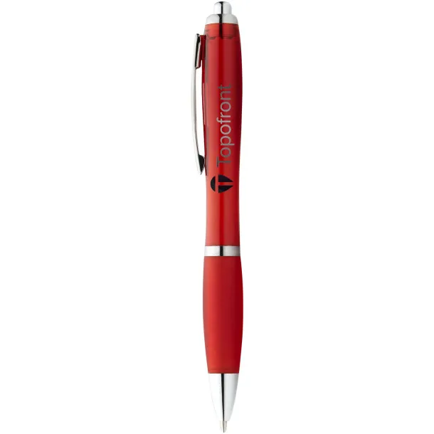 Nash ballpoint pen with coloured barrel and grip - Unbranded Red