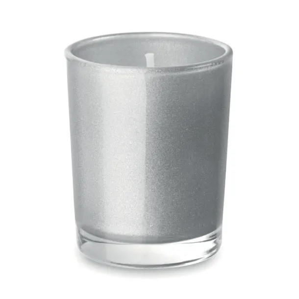 SELIGHT Scented candle in glass Matt Silver