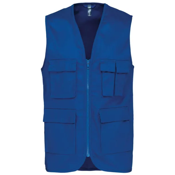  MULTIPOCKET GILET - Kariban Royal blue