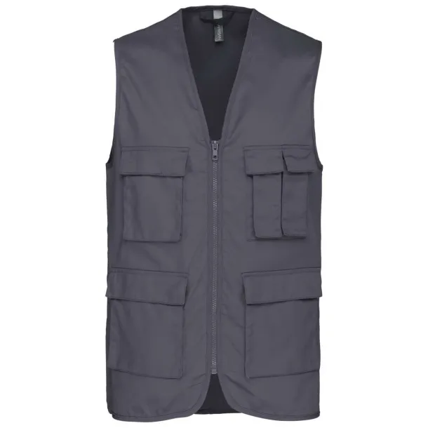  MULTIPOCKET GILET - Kariban Convoy Grey