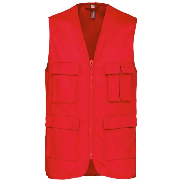  MULTIPOCKET GILET - Kariban Red