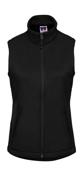  Ladies' Smart Softshell Gilet - Russell  Black