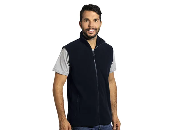 GLECHER VEST polar fleece vest - EXPLODE Blue