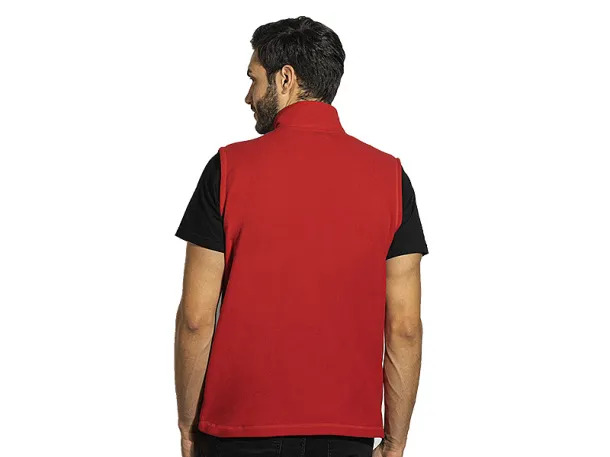 GLECHER VEST polar fleece vest - EXPLODE Red