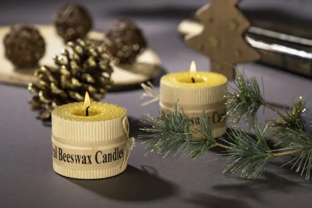 HANNI Beeswax candle set Žuta