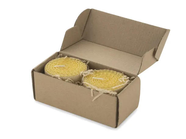 HANNI Beeswax candle set Žuta