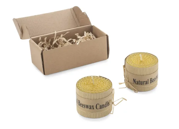 HANNI Beeswax candle set Žuta