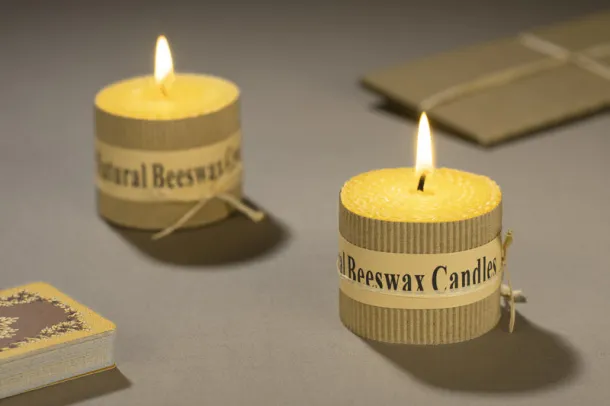 HANNI Beeswax candle set Žuta