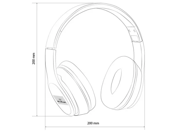 OPUS Bežične bluetooth sklopive slušalice - PIXO Crna