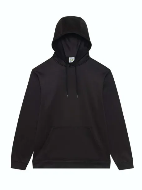  SPORTS POLYESTER HOODIE - Just Hoods Jet Black