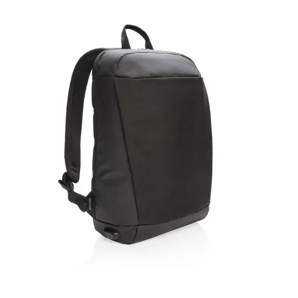  Madrid USB ruksak za laptop s RFID zaštitom protiv krađe, 15,6" - XD Xclusive Crna Crna