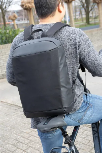  Madrid USB ruksak za laptop s RFID zaštitom protiv krađe, 15,6" - XD Xclusive Crna Crna