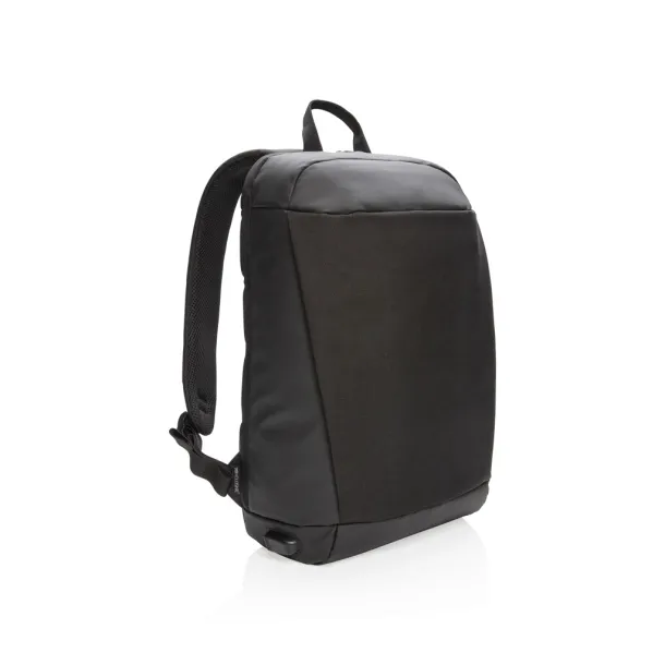  Madrid USB ruksak za laptop s RFID zaštitom protiv krađe, 15,6" - XD Xclusive Crna Crna