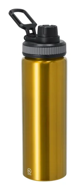 Fouler recycled aluminium sport bottle Yellow