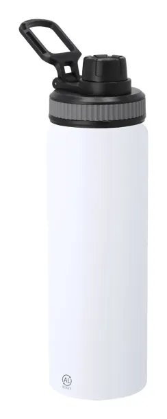 Fouler recycled aluminium sport bottle White