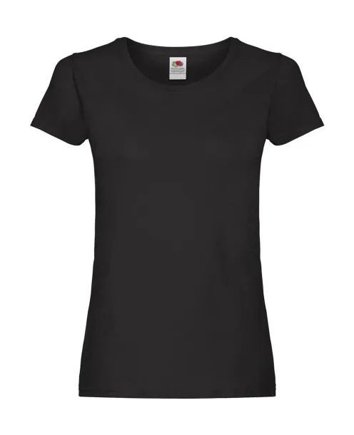  Klasična ženska kratka majica, 145 g/m² - Fruit of the Loom Crna