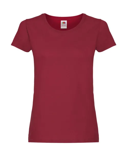  Klasična ženska kratka majica, 145 g/m² - Fruit of the Loom Brick Red