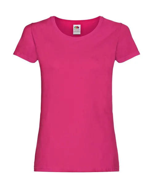  Klasična ženska kratka majica, 145 g/m² - Fruit of the Loom Fuchsia