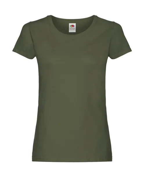  Klasična ženska kratka majica, 145 g/m² - Fruit of the Loom Classic Olive