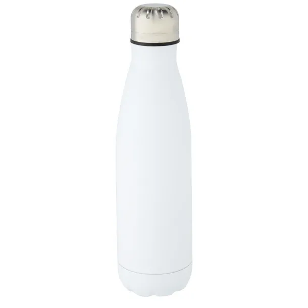 Cove 500 ml vacuum insulated stainless steel bottle - Unbranded White