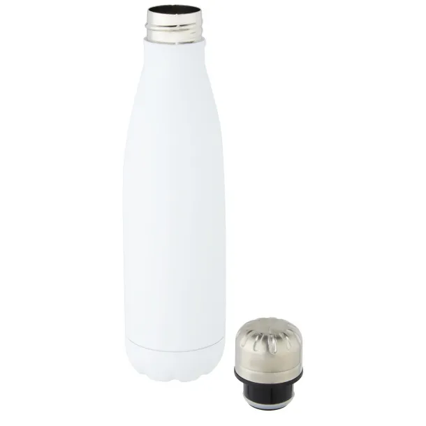 Cove 500 ml vacuum insulated stainless steel bottle - Unbranded White