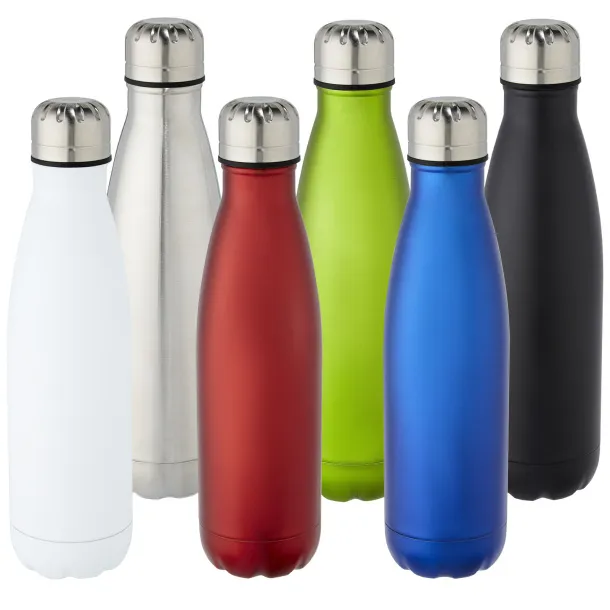 Cove 500 ml vacuum insulated stainless steel bottle - Unbranded White