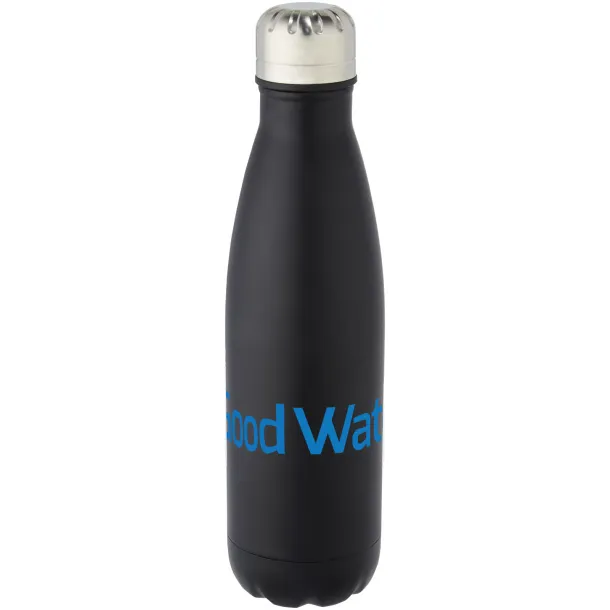 Cove 500 ml vacuum insulated stainless steel bottle Solid black