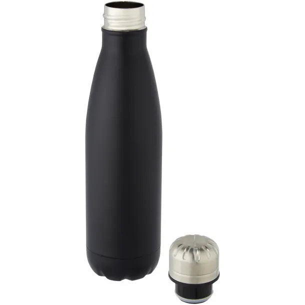 Cove 500 ml vacuum insulated stainless steel bottle Solid black