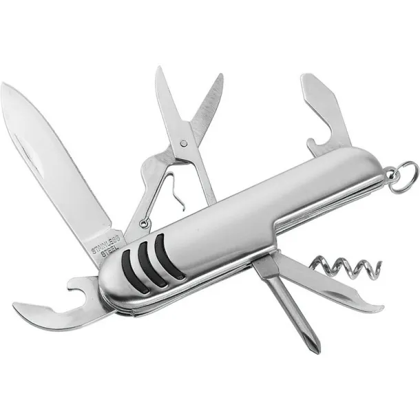  Multifunctional tool, pocket knife, 7 functions silver