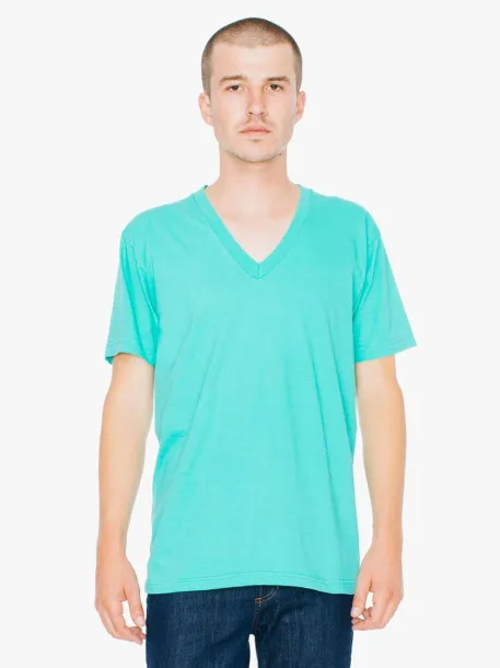  Unisex yersey V majica kratkih rukava - 146 g/m² - American Apparel Spring Green