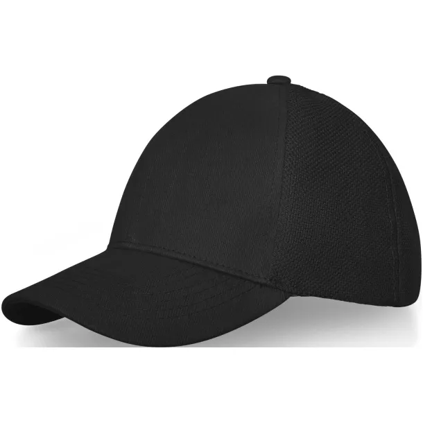 Drake 6 panel trucker cap - Elevate Life Solid black