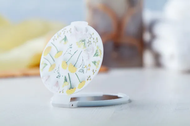 Thiny pocket mirror White White