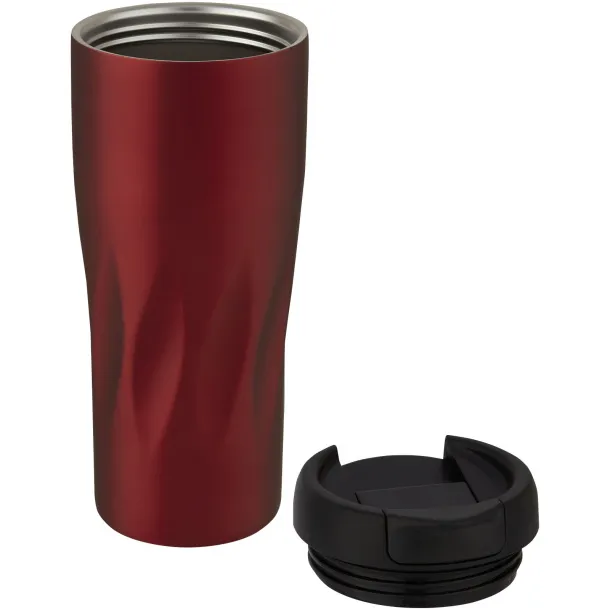 Waves 450 ml copper vacuum insulated tumbler - Unbranded Red