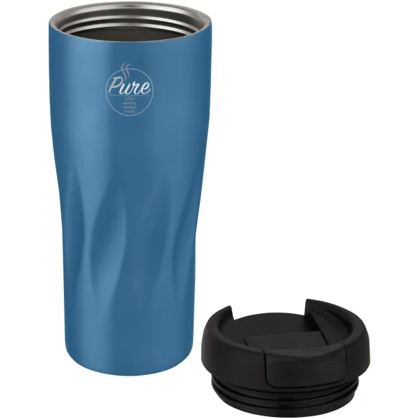 Waves 450 ml copper vacuum insulated tumbler Blue