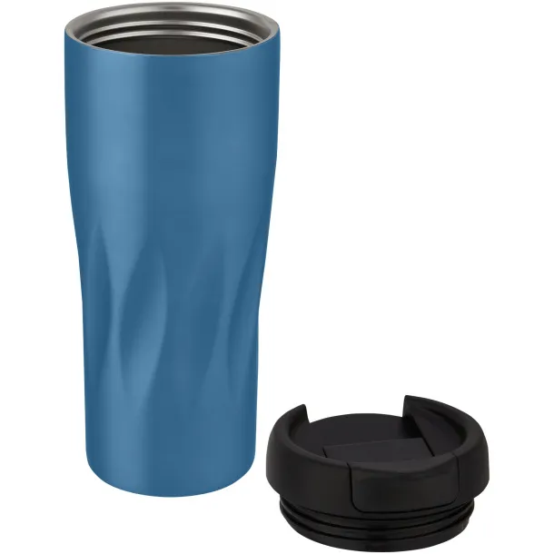 Waves 450 ml copper vacuum insulated tumbler - Unbranded Blue