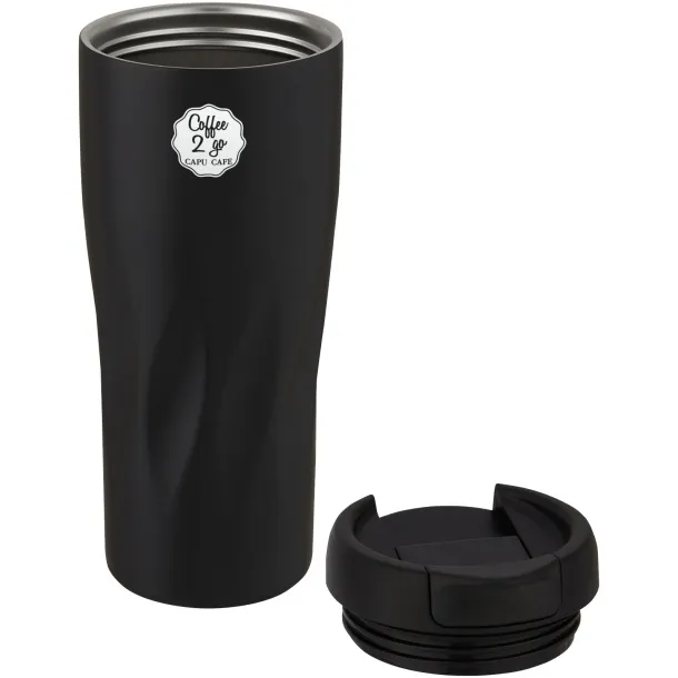 Waves 450 ml copper vacuum insulated tumbler Solid black